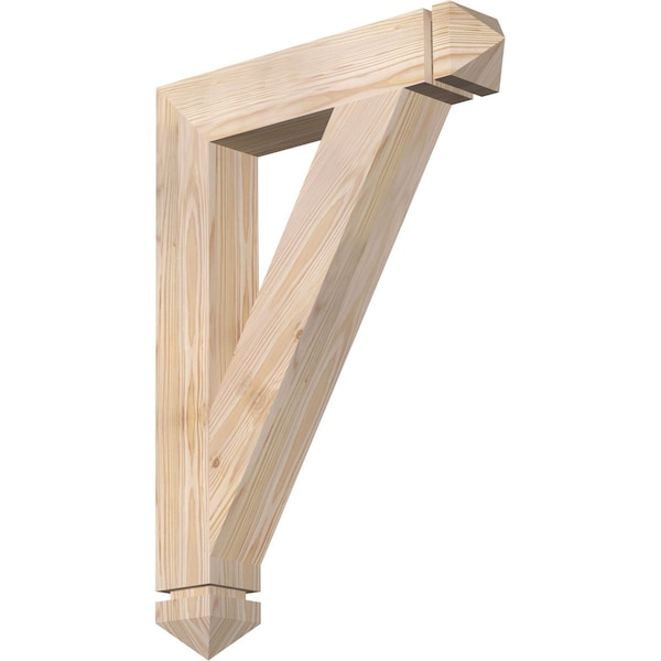 Ekena Millwork Traditional Arts & Crafts Smooth Bracket, Douglas Fir, 3 1/2"W x 20"D x 28"H BKT04X20X28TRA03SDF - main